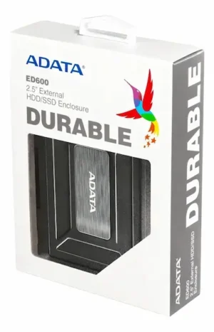 foto_caja Caja Externa Antigolpes USB 3.1 HDD/SSD 2,5" ADATA ED600